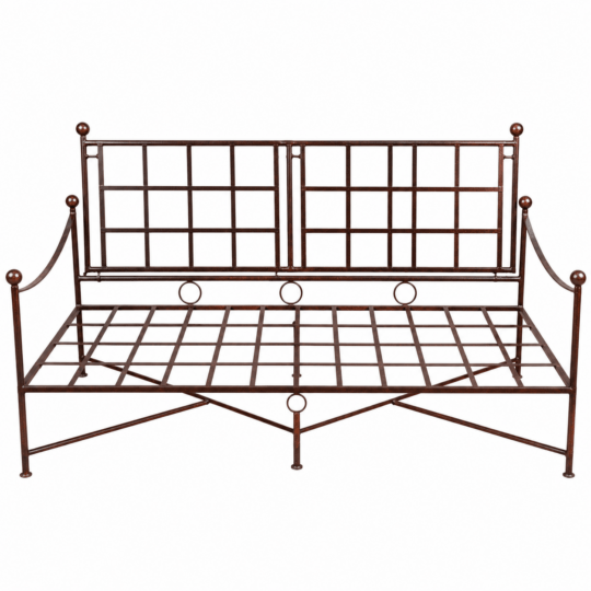 Divano in ferro battuto 180 cm x 60 cm