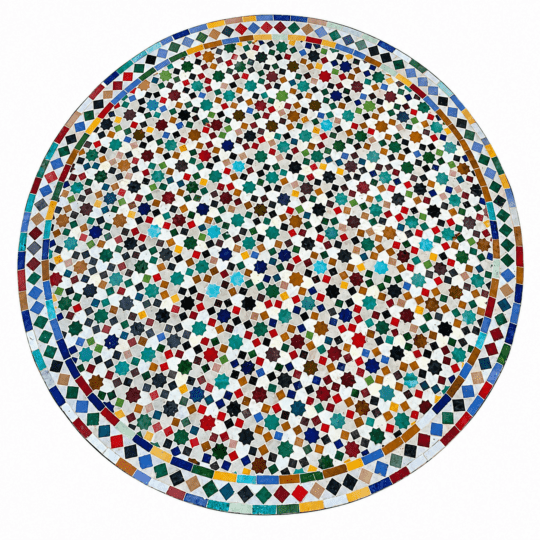 Piano tavolo in mosaico 120 cm