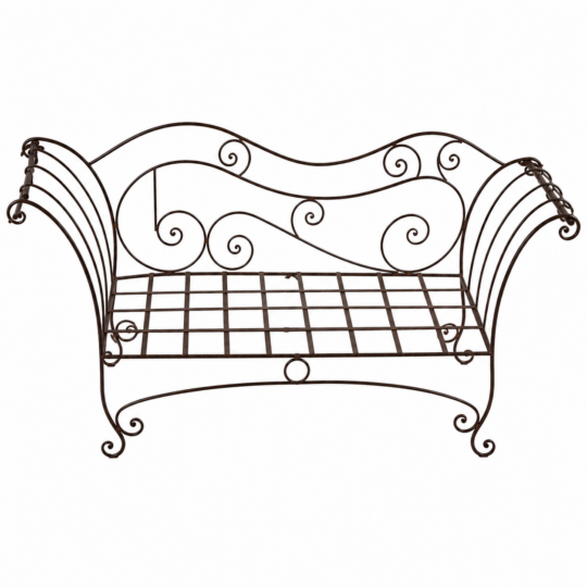 Divano in ferro battuto 150 cm x 60 cm