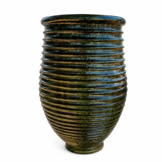 Vaso in terracotta smaltata H 80 cm diametro 50 cm