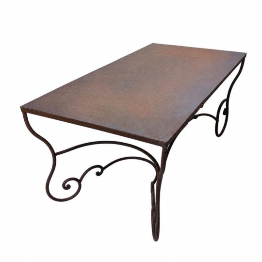Tavolo in ferro battuto misure 140 cm x 80 cm